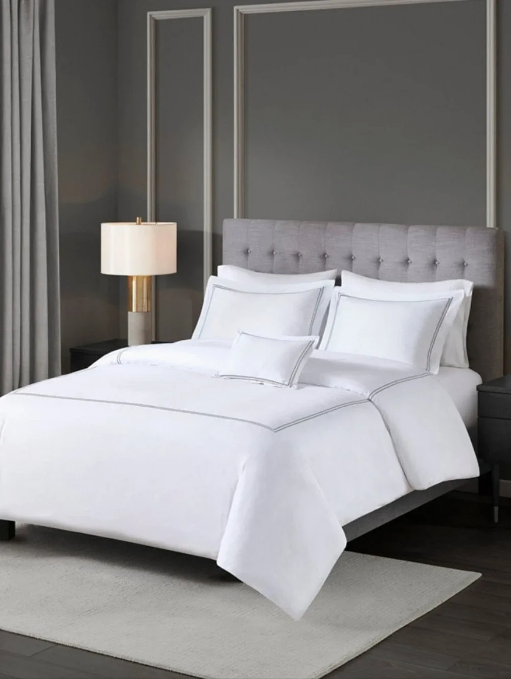Madison Park Luxury Collection Embroidered 4-Pc. Duvet Cover Set, King/Cal K